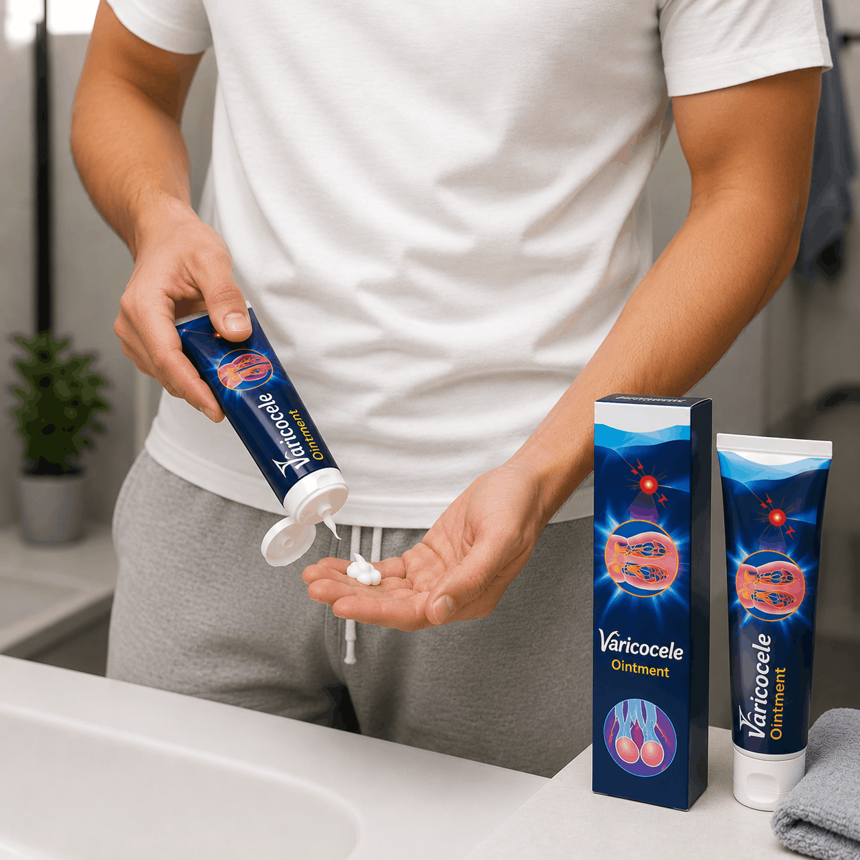 كريم Varicocele Ointment للعناية الشخصية للرجال - استخدام خارجي