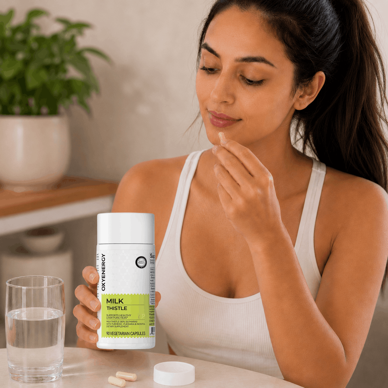 كبسولات شوك الحليب Milk Thistle مكمل غذائي نباتي 90 كبسولة