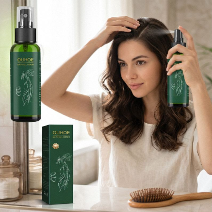 بخاخ OUHOE Natural Herbs للعناية بالشعر وفروة الرأس 100 مل