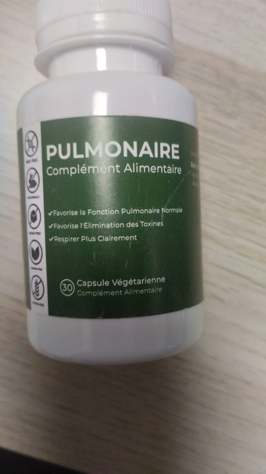 مكمل غذائي Pulmonaire كبسولات نباتية 30 كبسولة