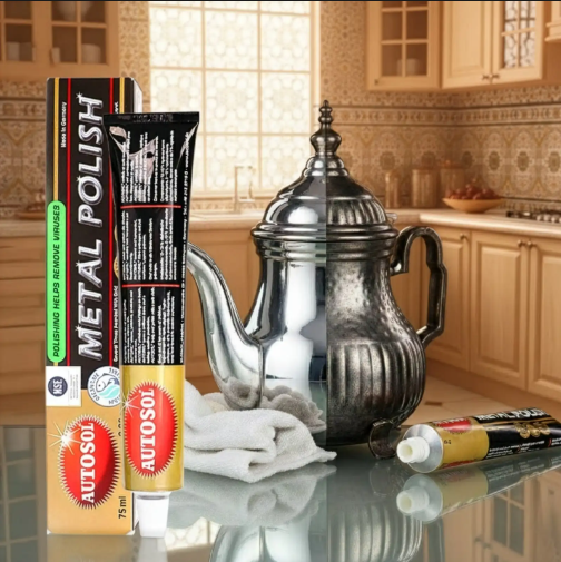 ملمّع المعادن أوتوسول AUTOSOL Metal Polish لتنظيف وتلميع الكروم والفولاذ