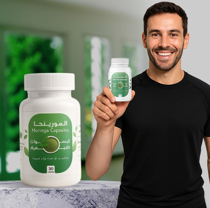 كبسولات المورينجا مكمل غذائي نباتي 30 كبسولة
