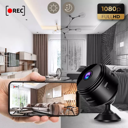 كاميرا واي فاي صغيرة HD 1080P للمراقبة المنزلية