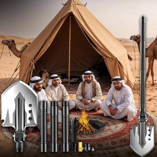 مجرفة متعددة الاستخدامات قابلة للحمل للرحلات والتخييم
