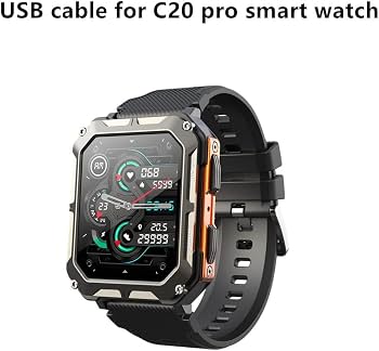 ساعة ذكية رجالية بتصميم رياضي ومكالمات بلوتوث C20 Pro