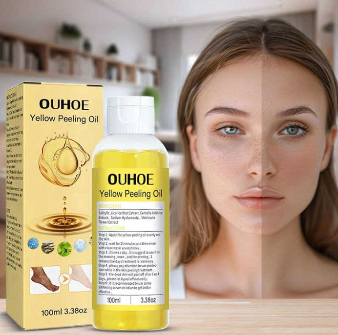 زيت التقشير الأصفر OUHOE للعناية بالبشرة 100 مل