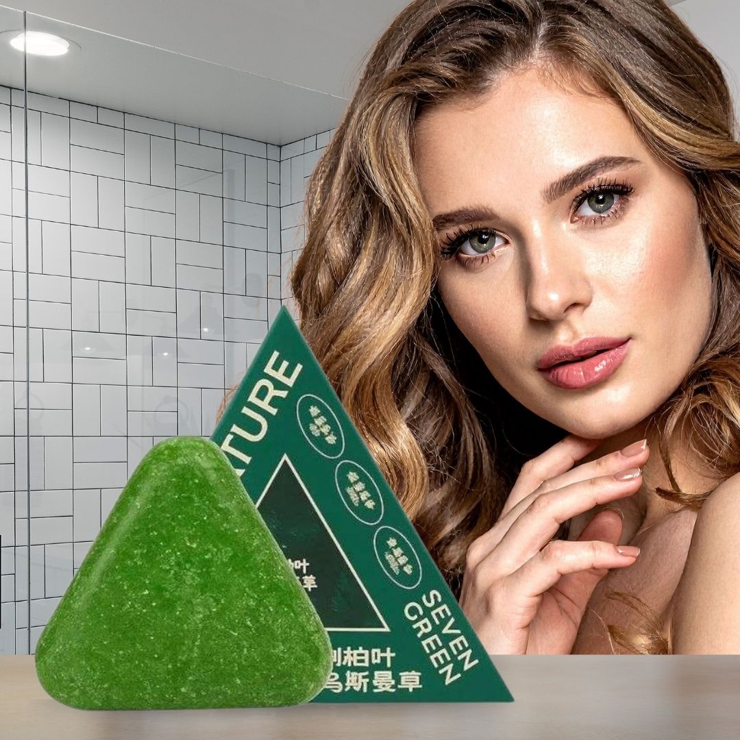 قالب شامبو صلب Nature Triangle لتنظيف الشعر بتصميم مثلث