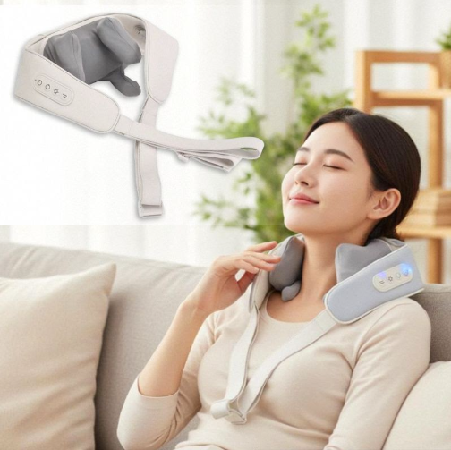 جهاز تدليك كهربائي للرقبة والكتفين بتصميم قابل للارتداء