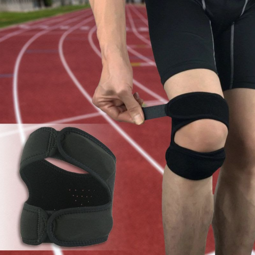 دعامة ركبة رياضية قابلة للتعديل بتصميم مفتوح