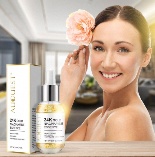 سيروم الذهب 24 قيراط والنياسيناميد للعناية بالبشرة