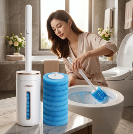 طقم فرشاة مرحاض disposable للتنظيف السهل